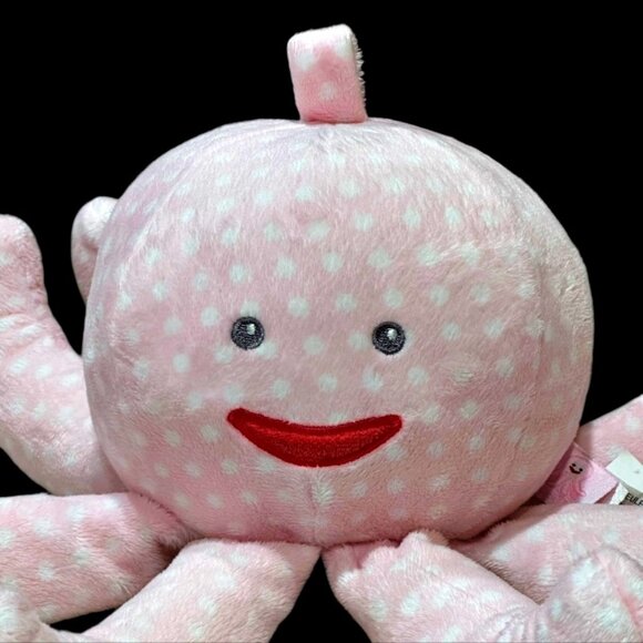 Baby Aspen Mrs Sock T Pus Plush Octopus Lovey Stuffed Animal Rattle 6" NO Socks - Picture 2 of 8